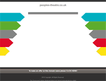 Tablet Screenshot of peoples-theatre.co.uk